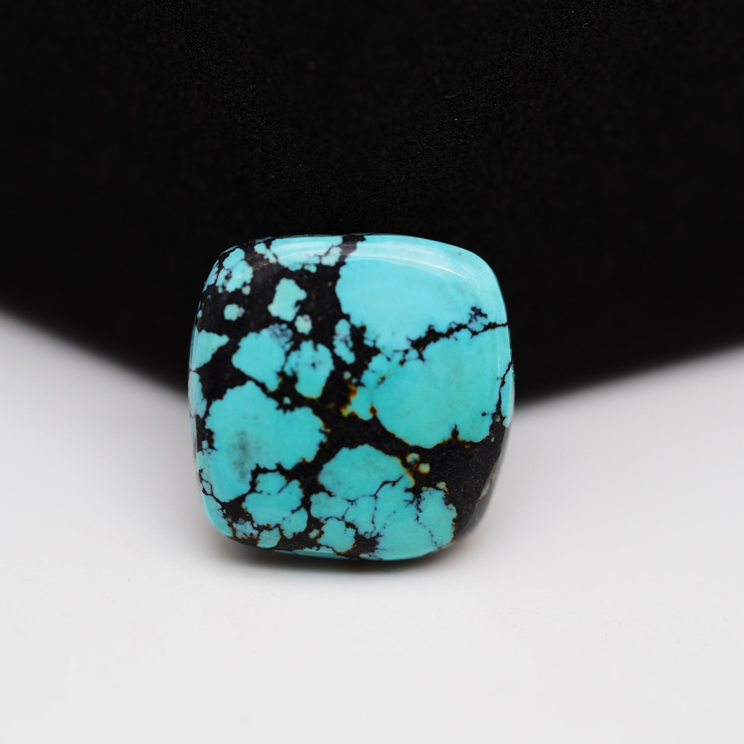 Natural Tibetan Turquoise Cabochon Gemstone Cushion Shape  12x3 MM
