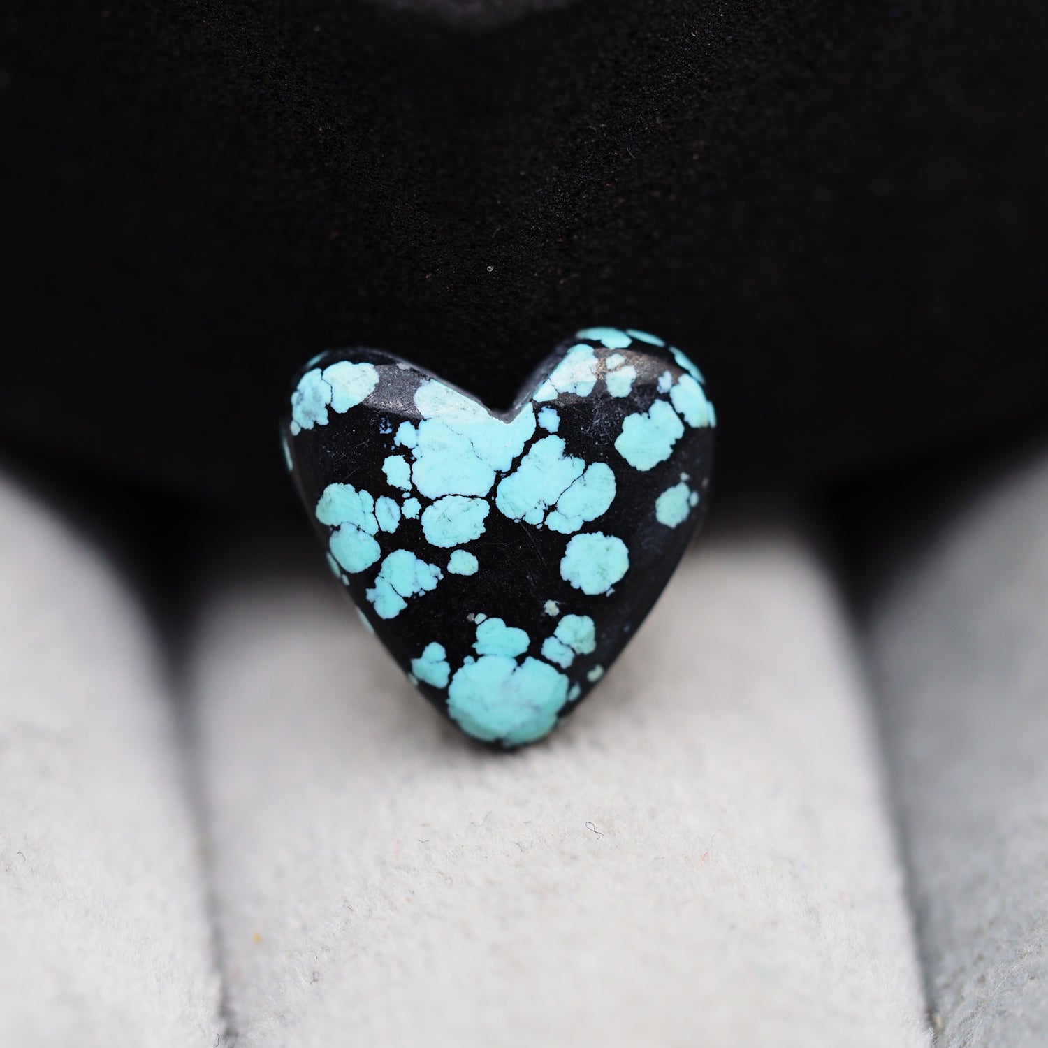Natural Tibetan Turquoise Cabochon Gemstone Heart Shape  12x13x3 MM