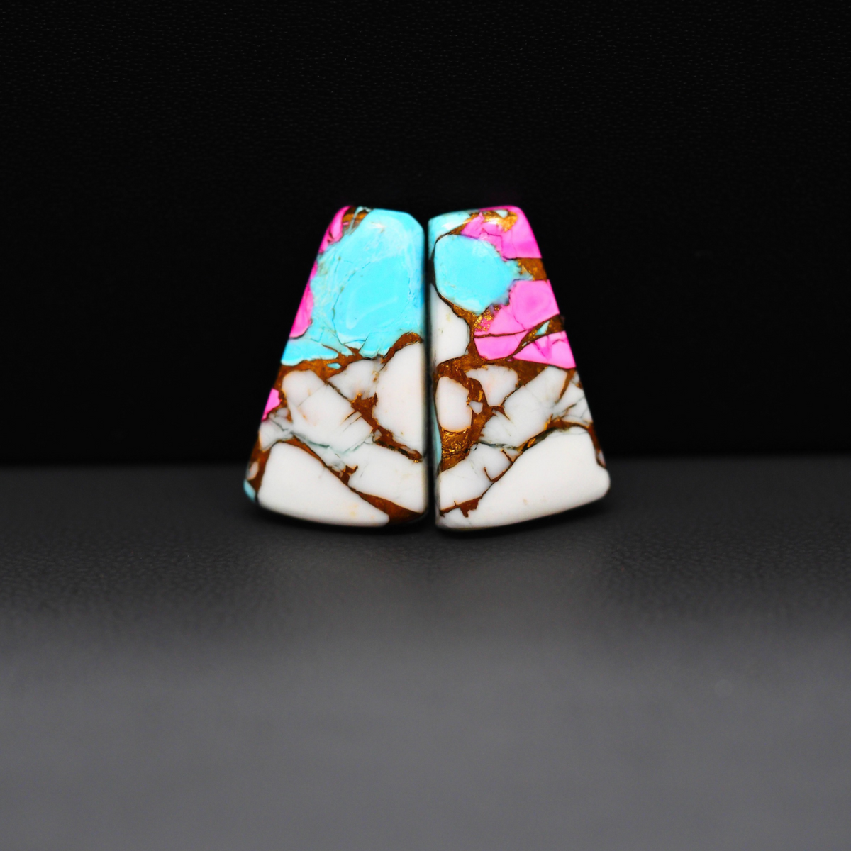 Cotton Candy Pair 20x12x3mm 15ct