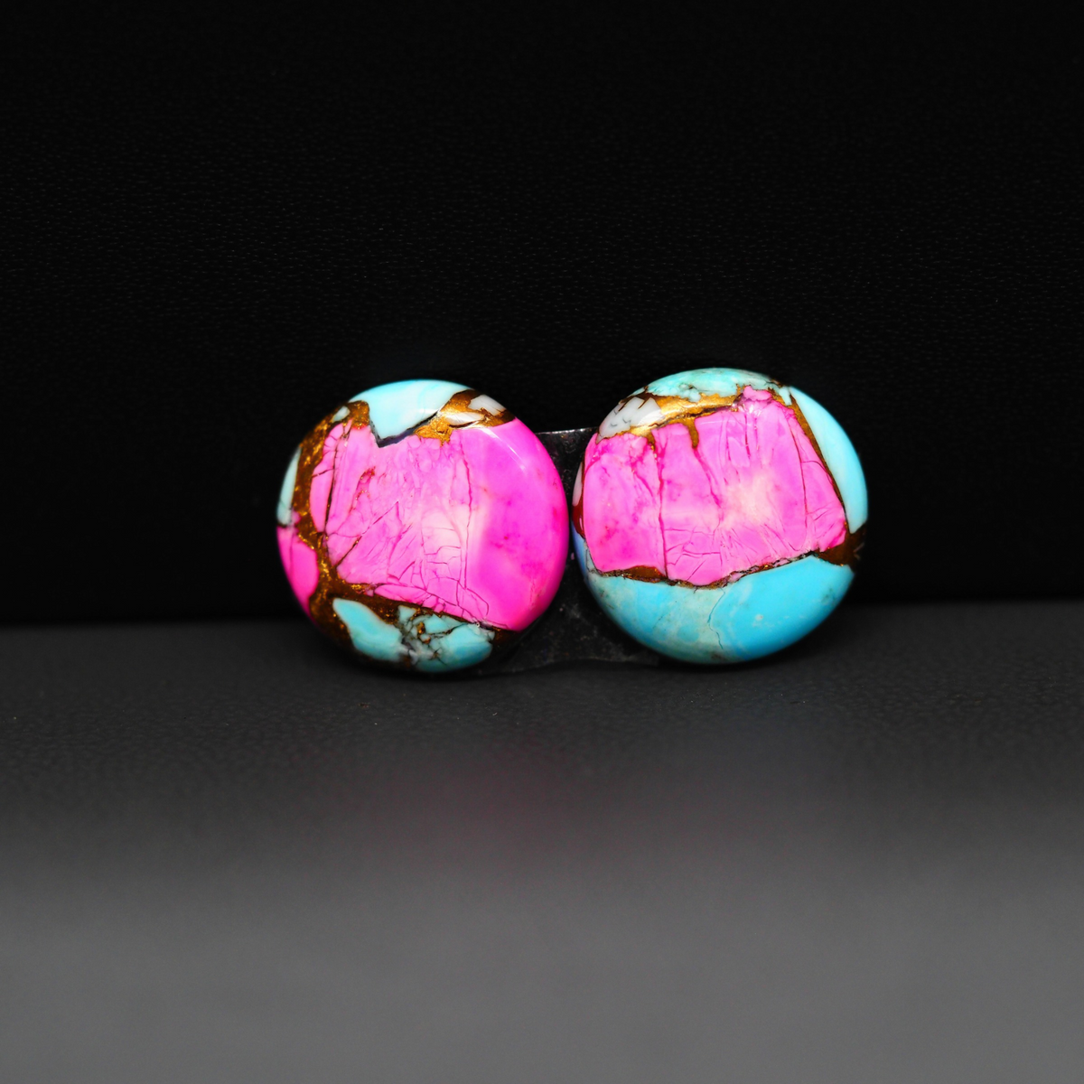 Cotton Candy Pair 14x14x3mm 13ct