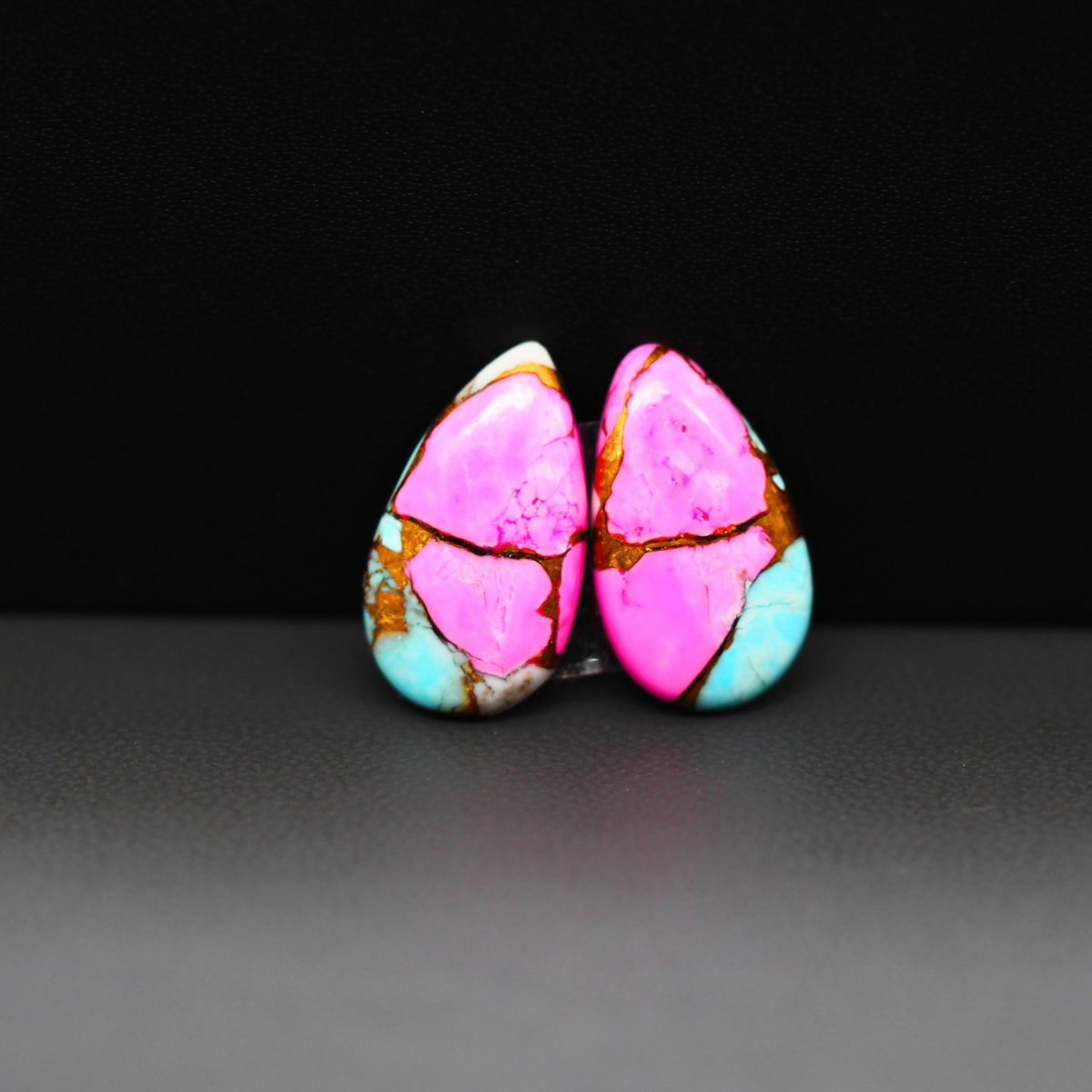 Cotton Candy Pair 18x11x3mm 11ct