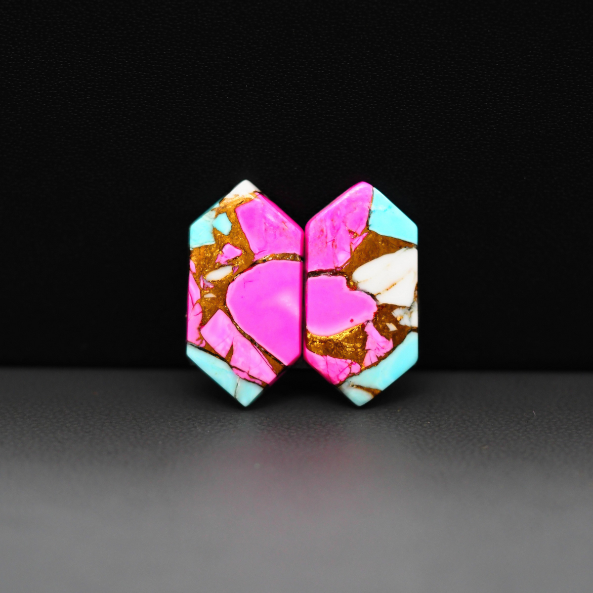 Cotton Candy Pair 21x11x3mm 12.5ct