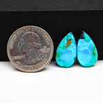 Mohave Buffalo composite pair 19x11x3mm 10ct pear cabochon Kingman - photo 1