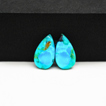 Mohave Buffalo composite pair 19x11x3mm 10ct pear cabochon Kingman - photo 2