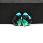 Mohave Buffalo composite pair 17x13x3mm 11ct freeform cabochon Kingman - photo 2