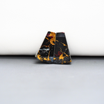 Kingman Black Buffalo Copper Composite Trapezoid Cabochon Pair 18x10x3mm 11ct - black stone with bright copper veins - Pedra Gems