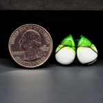 Peacock Dahlia composite pair 16x11x3mm 12ct pear cabochon - photo 1
