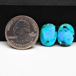 Mohave Buffalo composite pair 16x12x3mm 12.5ct oval cabochon Kingman - photo 1