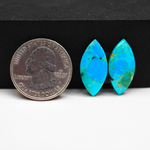 Mohave Buffalo composite pair 22x11x3mm 10.5ct marquise navette cabochon Kingman - photo 1