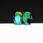 Mohave Buffalo composite pair 16x12x3mm 10ct oval cabochon Kingman - photo 3