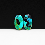 Mohave Buffalo composite pair 18x10x3mm 7.5ct oval cabochon Kingman - photo 2