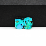 Mohave Buffalo composite pair 14x10x3mm 8ct cushion cabochon Kingman - photo 3