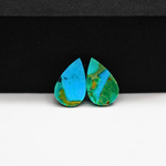 Mohave Buffalo composite pair 16x10x3mm 7.5ct pear cabochon Kingman - photo 3