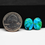 Mohave Buffalo composite pair 14x11x3mm 8.5ct oval cabochon Kingman - photo 1