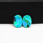 Mohave Buffalo composite pair 14x11x3mm 8.5ct oval cabochon Kingman - photo 3