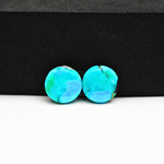 Mohave Buffalo composite pair 12x12x3mm 9ct round cabochon Kingman - photo 2