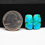 Mohave Buffalo composite pair 18x9x3mm 9.5ct cushion cabochon Kingman - photo 1