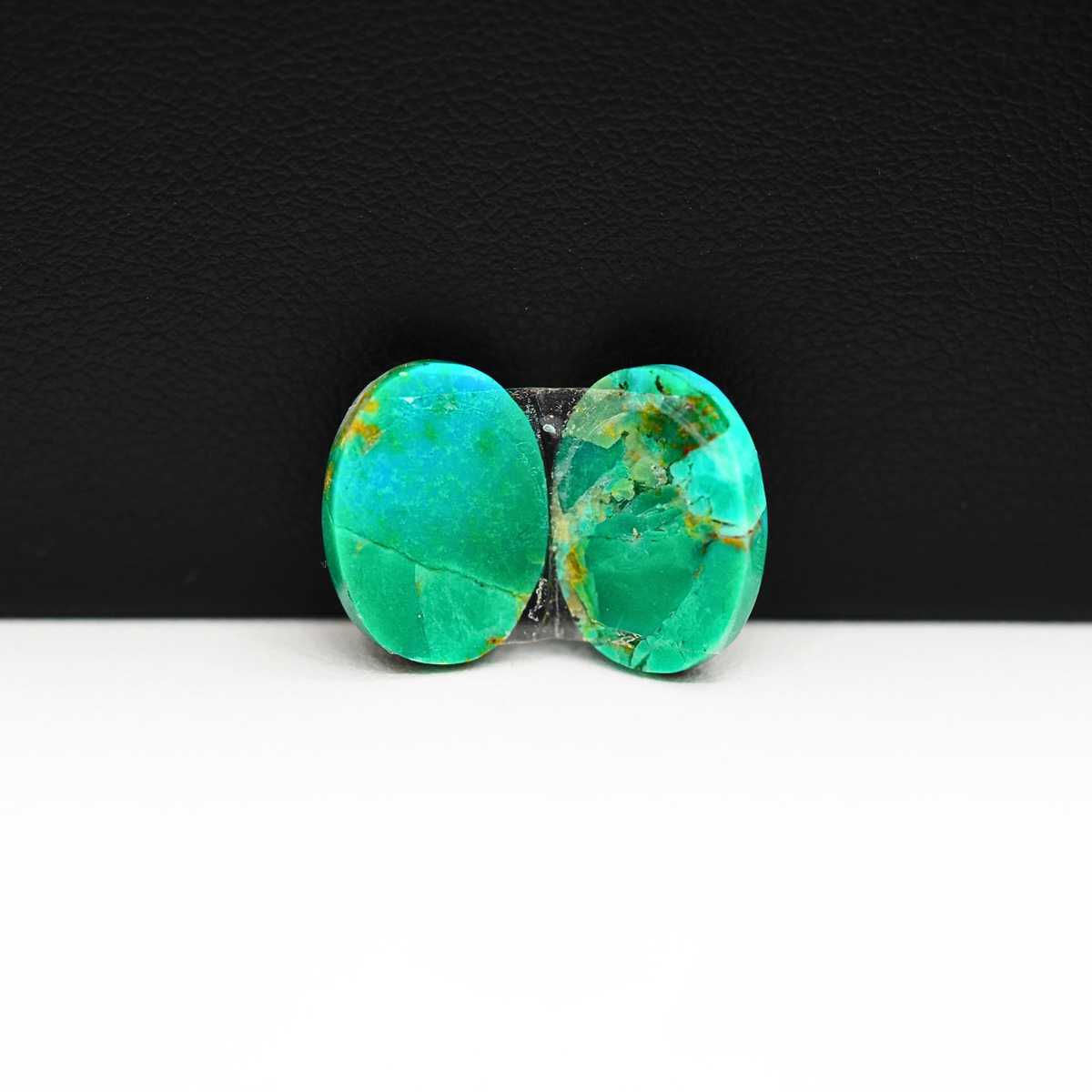 Mohave Buffalo composite pair 14x11x3mm 8.5ct oval cabochon Kingman - photo 3