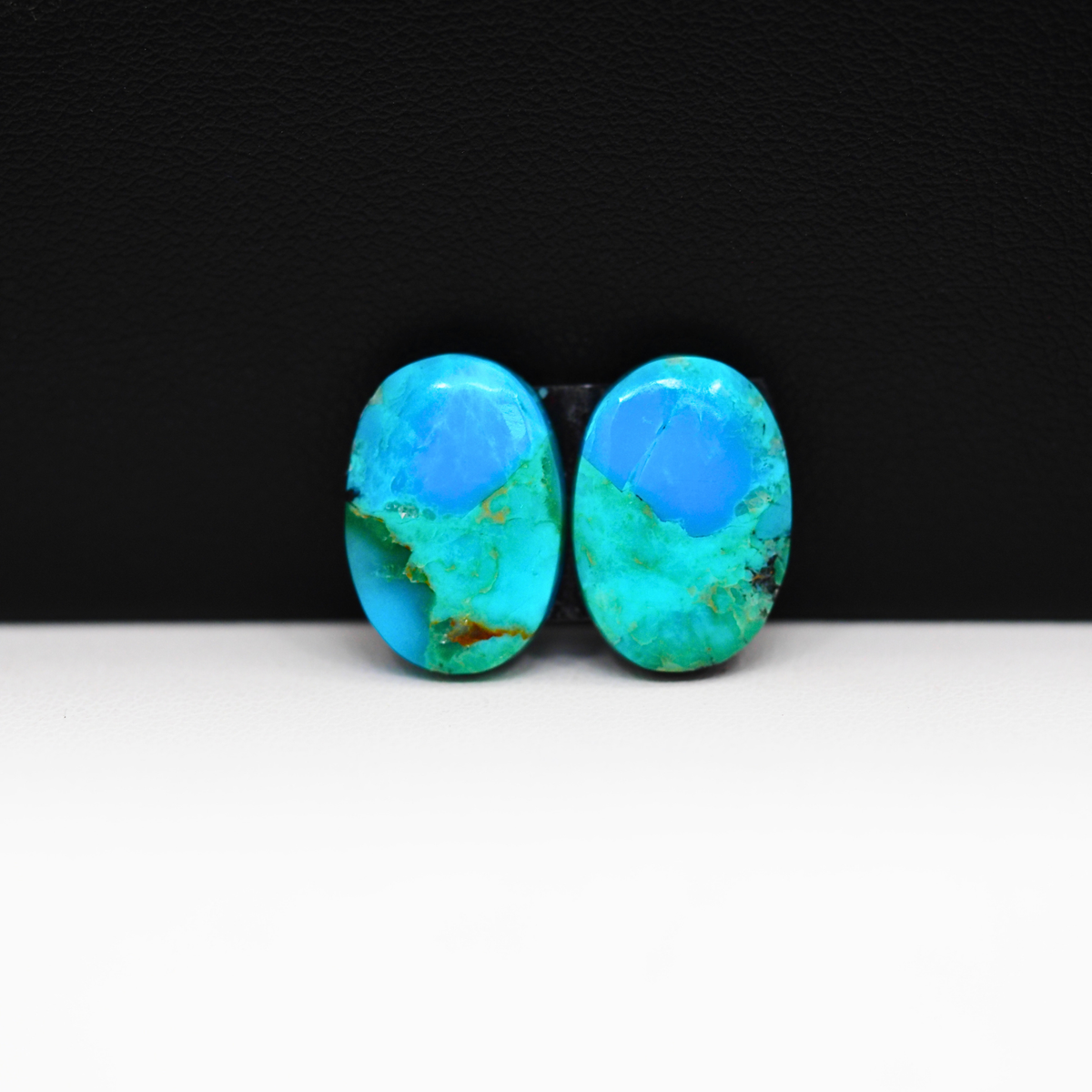 Mohave Buffalo composite pair 16x11x3mm 10.5ct oval cabochon Kingman - photo 2