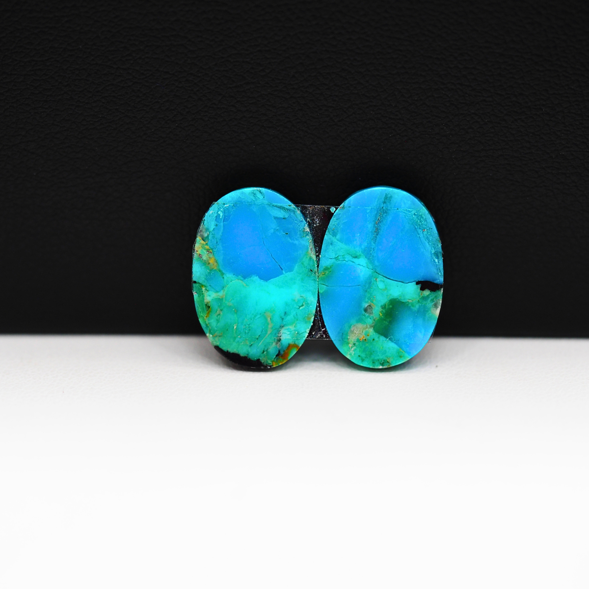 Mohave Buffalo composite pair 16x11x3mm 10.5ct oval cabochon Kingman - photo 3