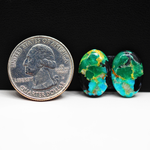 Mohave Buffalo composite pair 17x12x3mm 11ct oval cabochon Kingman - photo 1