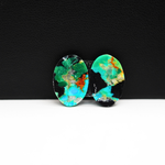 Mohave Buffalo composite pair 17x12x3mm 11ct oval cabochon Kingman - photo 3