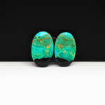Mohave Buffalo composite pair 17x11x3mm 9.5ct oval cabochon Kingman - photo 4