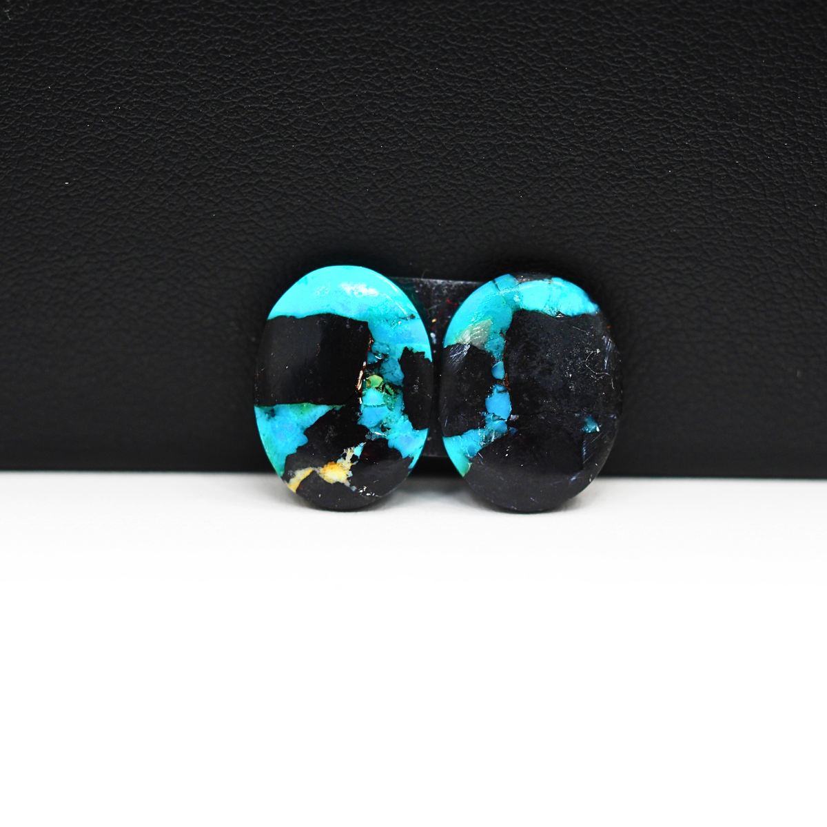 Mohave Buffalo composite pair 16x12x3mm 10ct oval cabochon Kingman - photo 2
