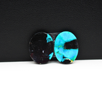 Mohave Buffalo composite pair 16x12x3mm 10ct oval cabochon Kingman - photo 3