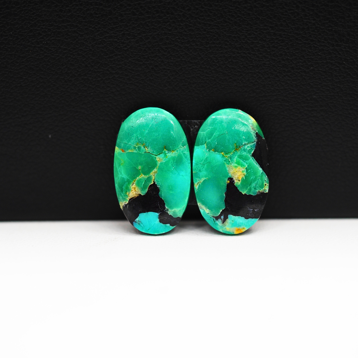 Mohave Buffalo composite pair 18x11x3mm 9ct oval cabochon Kingman - photo 2
