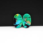 Mohave Buffalo composite pair 18x11x3mm 9ct oval cabochon Kingman - photo 3