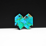 Mohave Buffalo composite pair 19x11x3mm 9ct hexagon cabochon Kingman - photo 3