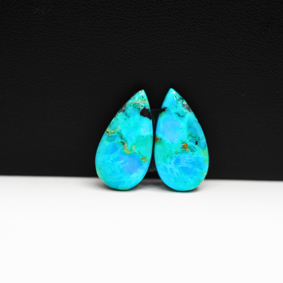 Mohave Buffalo composite pair 20x10x3mm 10ct pear cabochon Kingman - photo 2