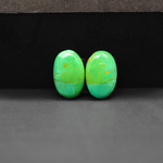 Mohave Mojave turquoise composite pair 17x11x3mm 8.5ct oval cabochon Kingman - photo 2