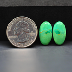Mohave Mojave turquoise composite pair 17x11x3mm 8.5ct oval cabochon Kingman - photo 1