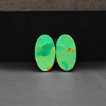Mohave Mojave turquoise composite pair 17x11x3mm 8.5ct oval cabochon Kingman - photo 3