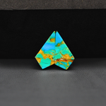 Mohave Mojave turquoise composite pair 20x10x3mm 7.5ct kite cabochon Kingman - photo 3
