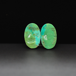 Mohave Mojave turquoise composite pair 16x10x3mm 8ct oval cabochon Kingman - photo 3