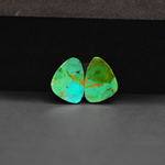 Mohave Mojave turquoise composite pair 16x12x3mm 8.5ct freeform cabochon Kingman - photo 3