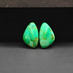 Mohave Mojave turquoise composite pair 18x12x4mm 12ct freeform cabochon Kingman - photo 2