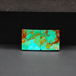 Mohave Mojave turquoise composite pair 20x14x4mm 17ct square cabochon Kingman - photo 3