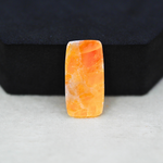 Natural Orange Calcite Baguette Cabochon 24x12mm 12.5ct - warm honey-orange - Pedra Gems.
