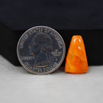 Natural Orange Calcite Freeform Cabochon 19x12mm 7.5ct - warm honey-orange - Pedra Gems.