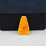 Natural Orange Calcite Freeform Cabochon 19x12mm 7.5ct - warm honey-orange - Pedra Gems.