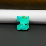 Natural Mohave Turquoise & White Buffalo Cushion Cabochon 15x12mm 6ct - Blue and Green - Pedra Gems