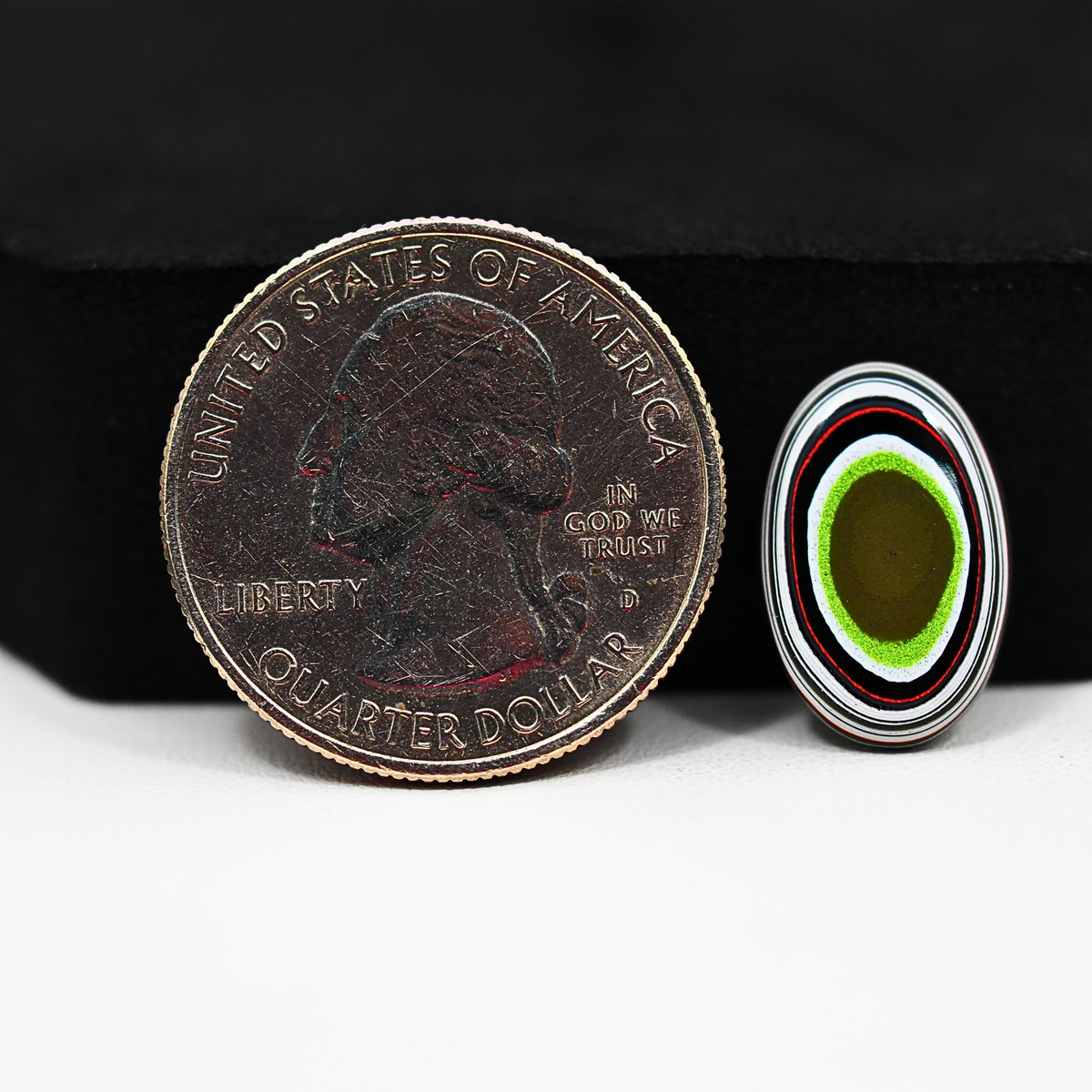 Fordite Agate Cabochon 16x5mm 2ct Oval