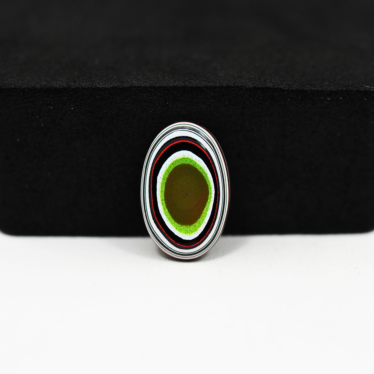 Fordite Agate Cabochon 16x5mm 2ct Oval