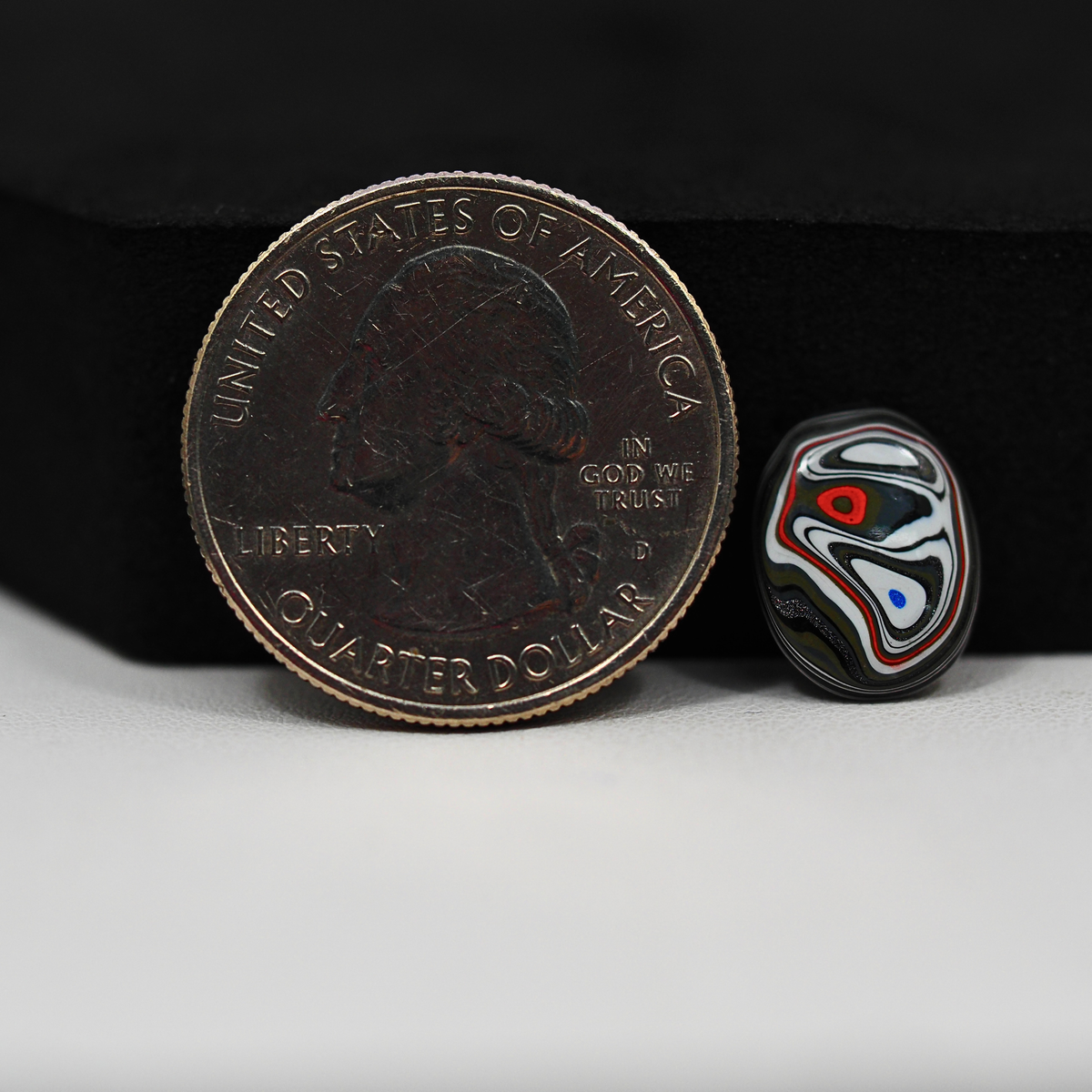 Fordite Agate Cabochon 13x8mm 1.5ct Oval