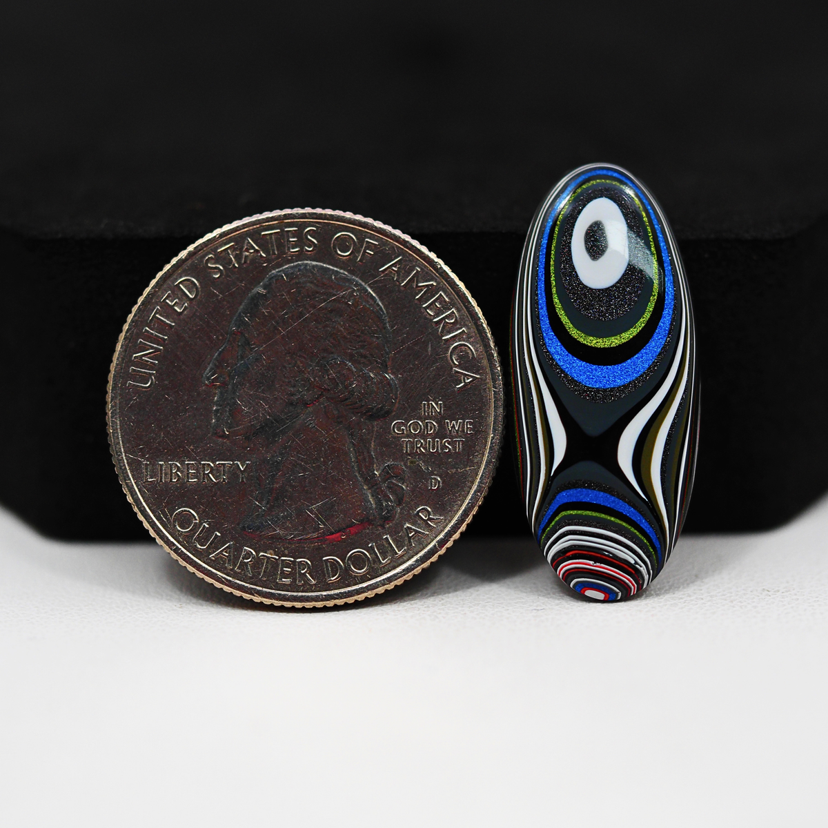Fordite Agate Cabochon 26x5mm 3ct Oval