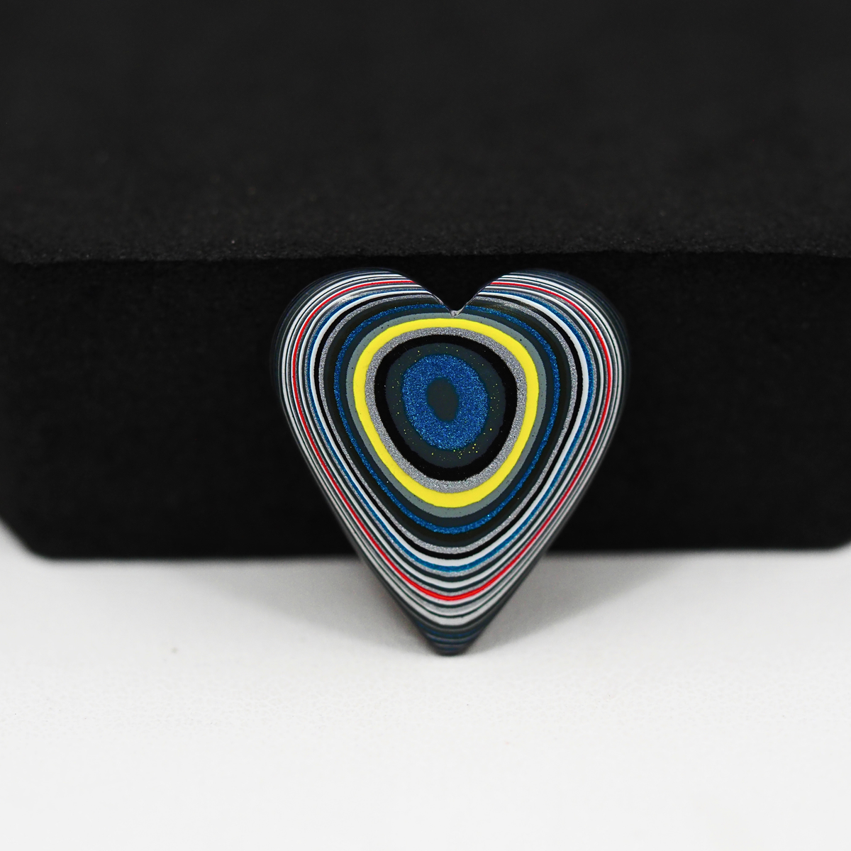 Fordite Agate Cabochon 21x19mm 4.5ct Heart